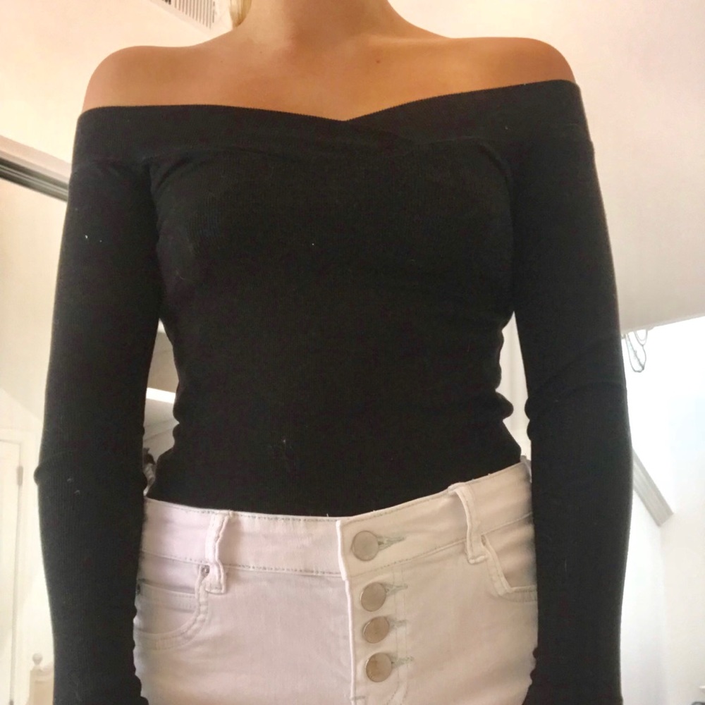 Lulus Off the Shoulder Long Sleeve Top